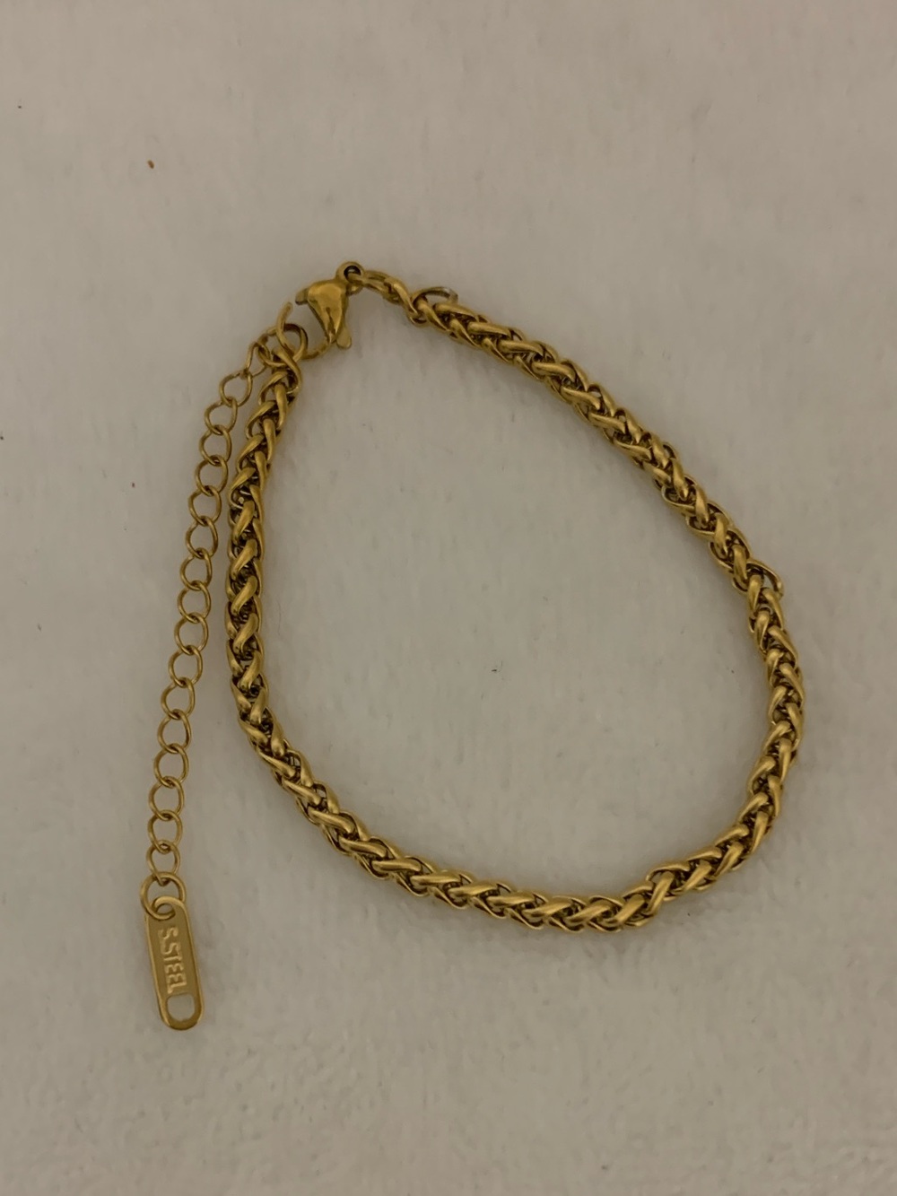 18K Gold Plated Stainless Steel Rope Bracelet